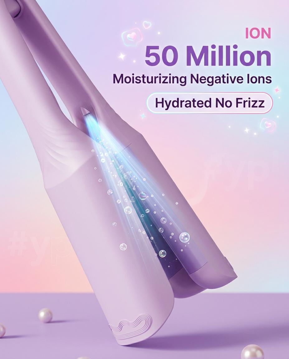 3-Barrel Deep V Wave Curling Iron American Latin Wave Hairstyle  2026 New Upgrade Adjustable Temperatures Fast Heating Silicone Cover  HairTutorial