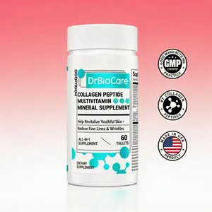 DrBioCare Collagen Peptide Multivitamin Supplement 1PCS 60 Tablets Daily Skin Health Beauty Support Essential Nutrients Wellness Dietary Supplement - Edible, Healthcare
