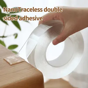 2M Nano Tape Transparent Non Marking Waterproof Tape Non Marking Double Sided Adhesive Tape Reusable Can Be Cleaned For Household Use