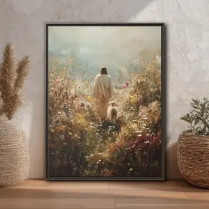 [No frame] Christian Lamb Wall Art, Christian Lamb Canvas