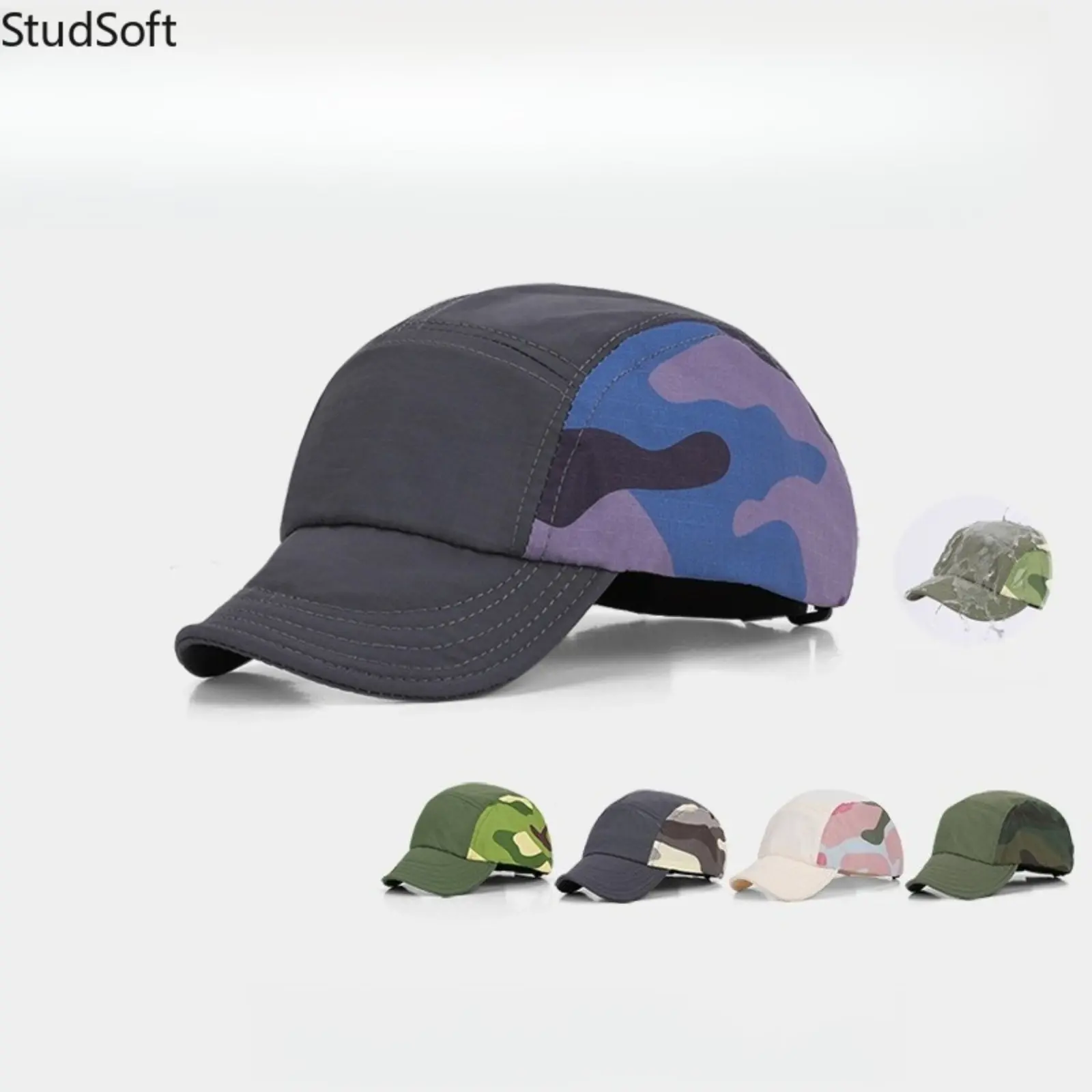 2026 New Quick-Drying Camo Trucker Cap - Camo Print Sports Outdoor Hat for Kids, Luggage & Bag Accessory, Sports Outdoor Hats, Children