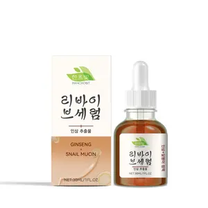 K-Beauty Revive Calming Serum:Ginseng+Snail Mucin,Glow Deep Serum Moisturizes Facial Hydration
