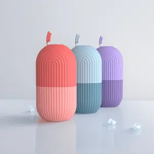 Reusable Silicone lce Face Roller, Compress Therapy for Face Eyes Puffiness & Joints Massage, Comfort Skincare Beauty Tool for Women Contour Daily