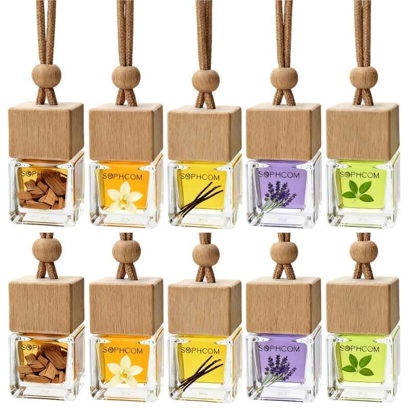 [Buy 1 Get 1 Free ] Scented Car Air Freshener – Long Lasting 60+ Days Diffuser | Natural Extract, Alcohol-Free, Safe for Babies & Moms,Christmas Gift