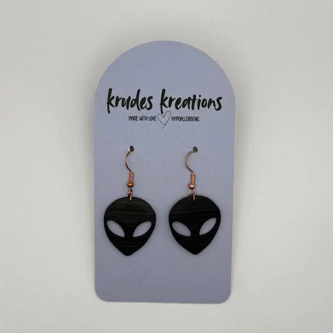 👽 Little Alien Face Earrings