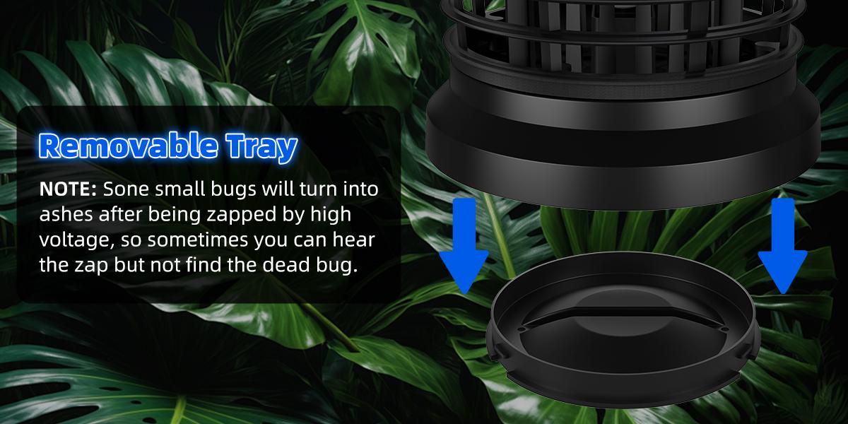 T9 Pro Outdoor Electric Bug Zapper, Mosquito Zapper and Fly Trap, 3-Prong Plug, 90-130V, ABS Plastic Housing