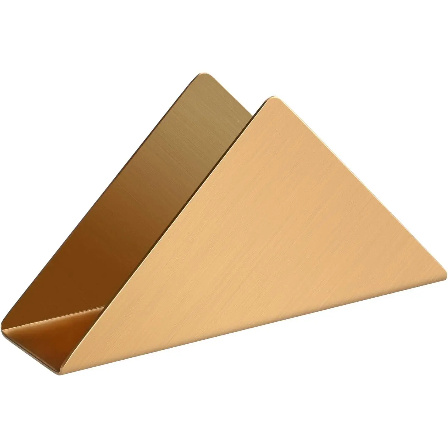 Golden Stainless Steel Napkin Holder for Table, Metal Standing Tissue Dispenser Organizer for Kitchen Dining Table,Cocktail Picnic Bar Napkins Holder,Upright Metal Napkin Dispenser.1 Piece