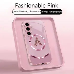 Suitable for [Galaxy S24] high-end MagSafe phone case，Features a magnetic attachment function, premium design that is both practical and affordable—choose from all 26 letters.YM99
