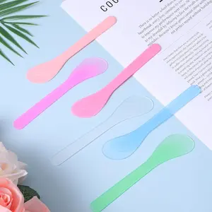 6 Piece Makeup Spoons Set, Plastic Beauty Scoops, Cream Brushes, Reusable Cosmetic Mask Mixing Spoons, Liquid Makeup Tools