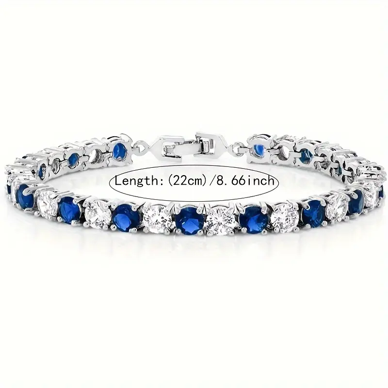 925 Sterling Silver Moissanite Tennis Bracelet - Handmade Craft, Meticulously Designed Luxury Women's Jewelry, Perfect Anniversary Gift for Wife, Suitable for Banquets, With Jewelry Box