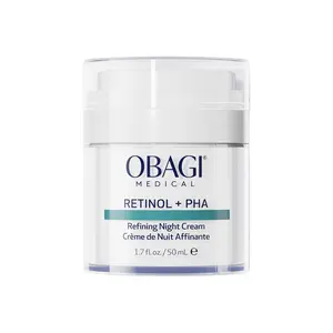 Obagi Medical Retinol + PHA Refining Night Cream - Clinically Proven, Dual-Action, Overnight Anti-Aging Face Cream for smoother, Renewed Skin