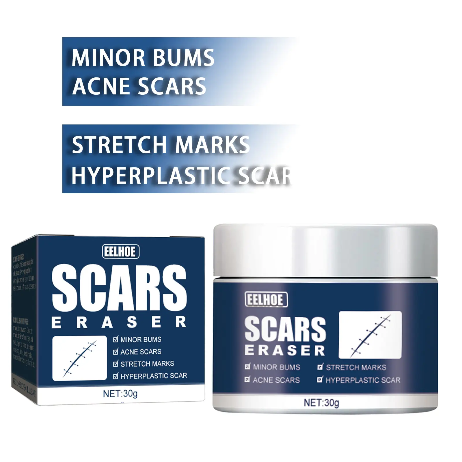 Advanced Scar Gel, Silicone Scar Gel, Treats Old and New Scars, Reduces the Appearance of Scars from, Body, Face, Stretch Marks, Surgical Scar, Keloids, Acne, Burns and More