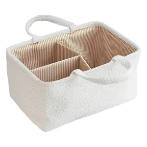 Outdoor Storage Basket Handheld Diaper Storage Basket Home Snack Storage Box Desktop Basket Sundries Toy Teddy Plush Storage Basket, Shelf Baskets