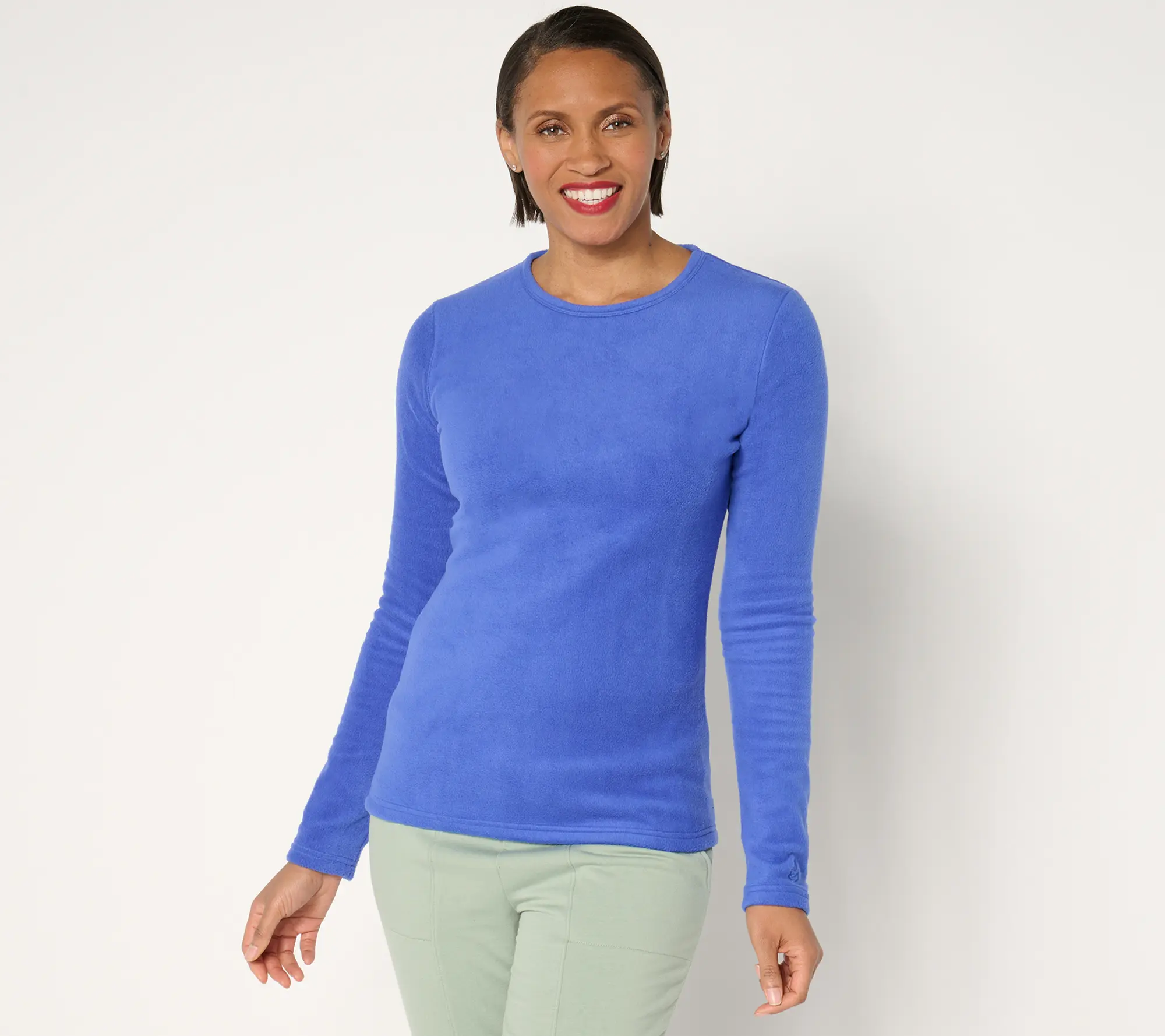 Cuddl Duds Base Layers Fleecewear with Stretch Long Sleeve Top Cuddl Duds Base Layers Fleecewear with Stretch Long Sleeve Top