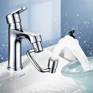 1440° Rotatable Faucet Aerator Extension for Toddlers Dual Sprayer Mode Bathroom & Kitchen Faucet Attachment Tap Head Replacement for Smart Face Washing