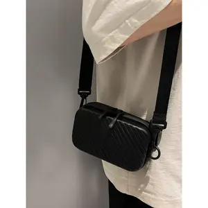 Men's Casual Solid Color Crossbody Bag, Fashionable Waterproof Shoulder Bag with Adjustable Strap, Trendy All-match Crossbody Bag for Daily Use(Sheet)