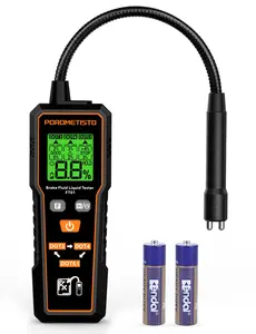 POROMETISTO FT01 Digital Brake Fluid Tester - 1.4" LCD Display, Flexible Probe, for DOT3 DOT4 DOT5.1 Vehicle Auto Brake Oil Measurement Diagnostic Tool