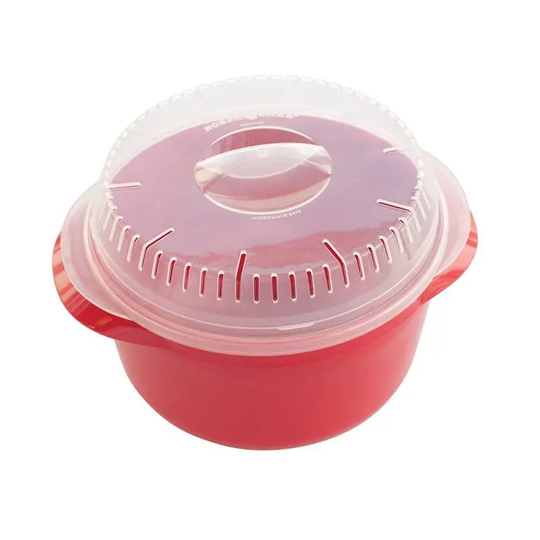 5.5 Cup Microwave Multi Boiler with Strainer Lid, BPA-Free Rice, Pasta & Vegetable Cooker