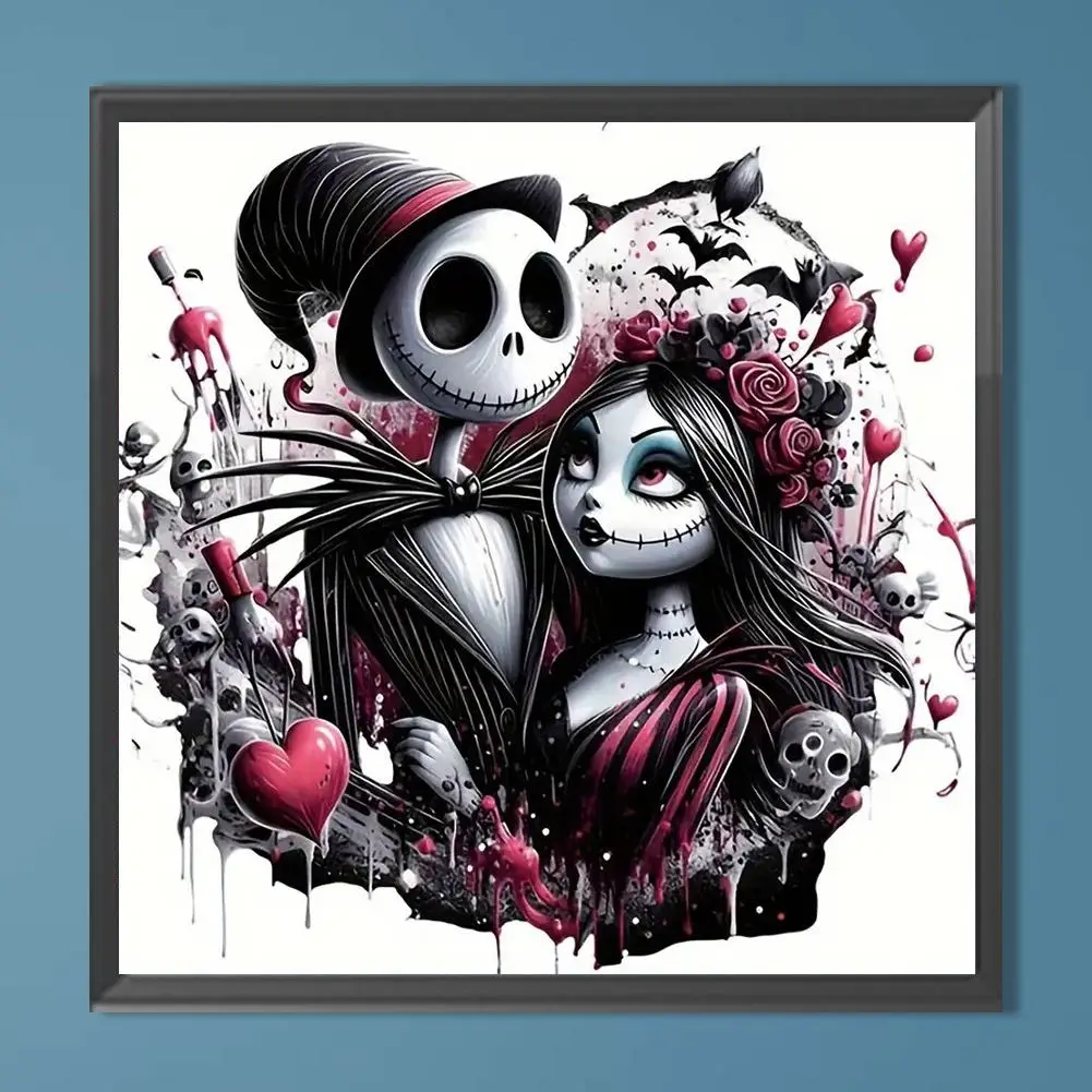 Skull Pattern DIY Diamond Arts Colorful Painting Kit without Frame, DIY 5D Diamond Arts Colorful Painting Kit, Wall Art Decor for Home