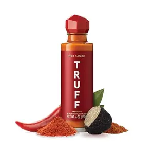 TRUFF Habanero Black Truffle Hot Sauce, Gourmet Hot Sauce with Jalapeño, Red Chili Peppers with More Heat, Black Truffle Oil, Agave Nectar, Hotter Flavor Experience in a Bottle, 6 oz.