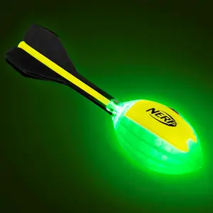 Nerf Vortex Aero Howler Neon Foam Ball, Classic Long-Distance Football, Flight-Optimizing Tail, Whistling Sound, Indoor & Outdoor Fun (Amazon Exclusive)