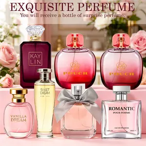 1 Pack Women Perfume Random | 3.38 FL OZ / 100 ML | 7 Scents Random: Fruity/Floral/Woody/East | Unbox Surprise, New Mood Daily | Gift for Her
