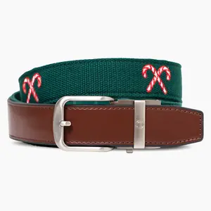 Candy Cane Classic Golf Ratchet Belt 1.38" [35mm]
