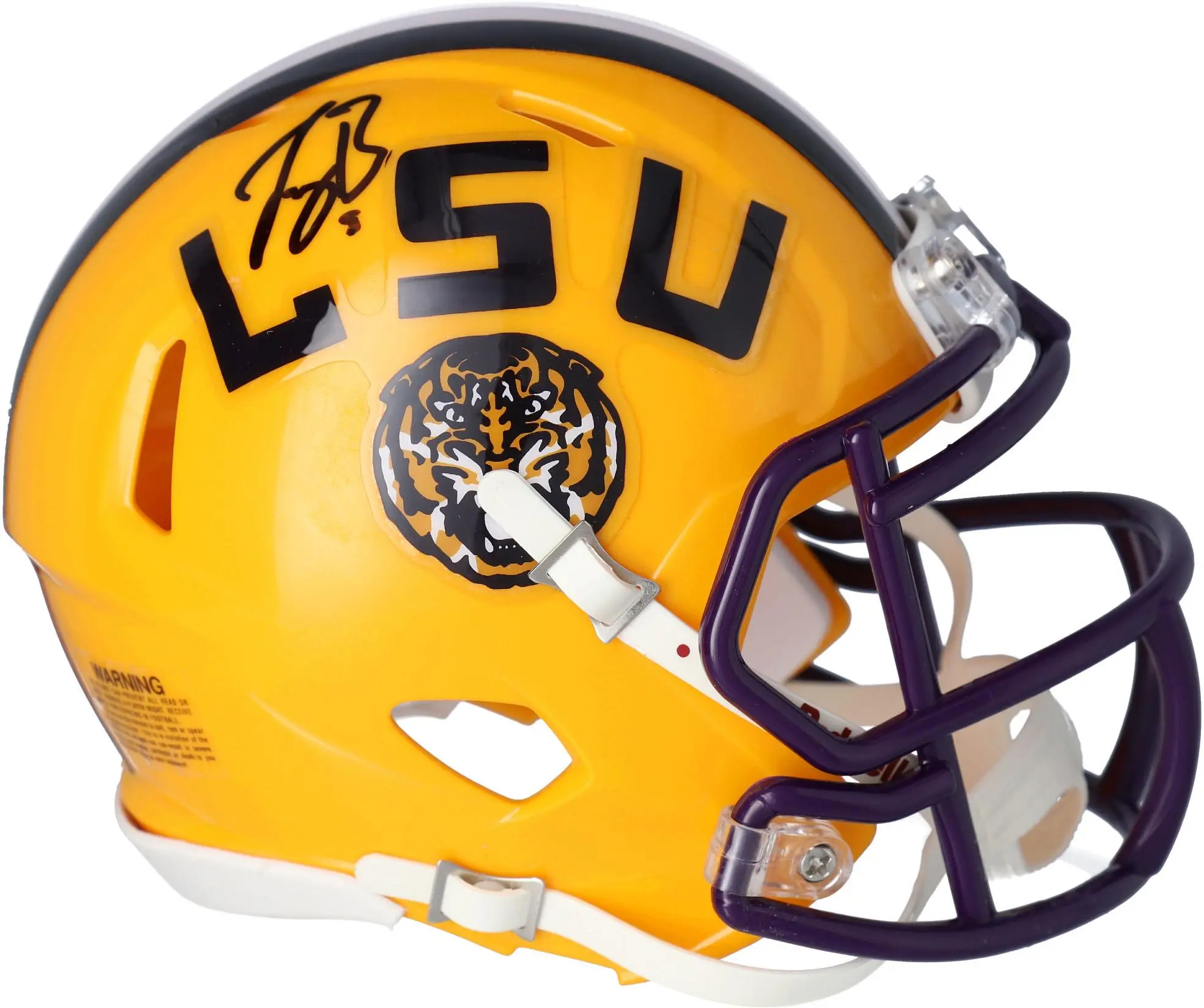 Joe Burrow LSU Tigers Autographed Riddell Speed Mini Helmet - Fanatics Authentic Certified