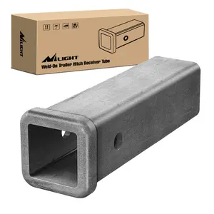Nilight 2"x9" Combo Bar Trailer Receiver Tube - Weld-On Raw Steel Adapter, Automotive Hitch Accessories