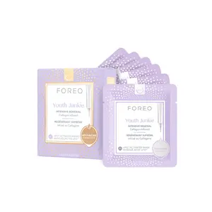 Youth Junkie Advanced Collection 2.0 UFO-Activated Facial Mask - Hydrating Facial - Antiaging - Beauty & Personal Care - Collagen & Olive Oil - All Skin Types - Dry skin with Wrinkles - 6 pcs in pack