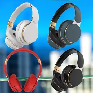 Bluetooth Wireless Headset 07s with Noise Cancellation & Built-in Microphone Foldable Design for Seamless Audio Experiences White & Gold Finish Headphone Earbud 50mm Speaker Drivers Ergonomic Fit, electronic