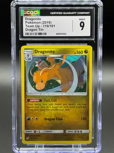 Pokemon TCG Dragonite | Team Up 119/181 Cosmos Holo | CGC Graded MINT 9