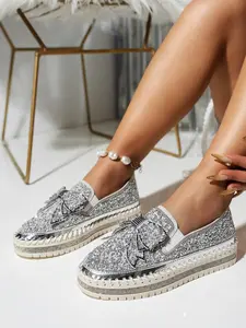 High-End Light Luxury Rhinestone Dad Shoes for Women, Trendy Spring 2026 Korean Style Breathable Casual Sports Shoes, Sneaker, Casual Summer Shoes