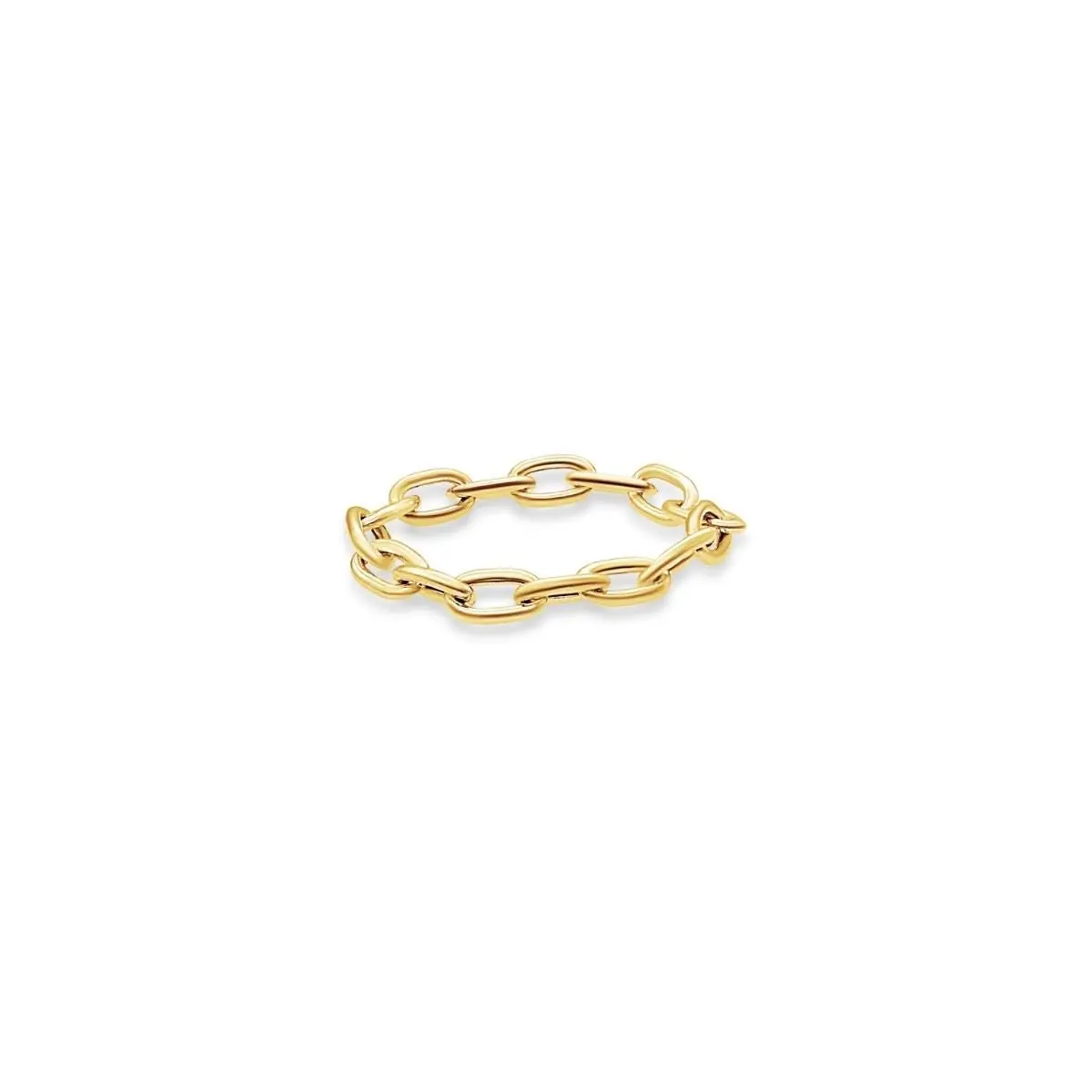 14K Gold Cable Chain Ring 14K Gold Cable Chain Ring