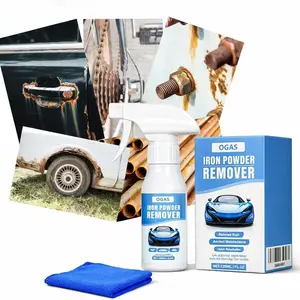 2026 New Upgrade Rust Dissolver Trigger Iron Powder Remover | Heavy-Duty Corrosion Remover for Metal Tools, Cars, Bikes, Grills, Bolts & More | 120ml(Box+Rust Remover 120ml+Towel )