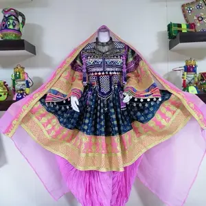 handmade Afghani banarasi outfit BC001