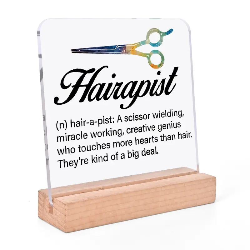 2D Acrylic Flat Gift Plaque, Professional Appreciation Award, Durable & Stylish Design, Perfect for Office Decorations