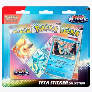 Prismatic Evolutions Tech Sticker Collection Glaceon - SV: Prismatic Evolutions - 120 Permanently Call & 70 Lick Mask