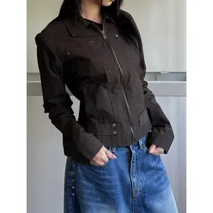 Unisex Solid Color Utility Plain Pocket Zipper, Durable Workwear Design, Versatile Fashion Accessory, Ideal for Everyday Use