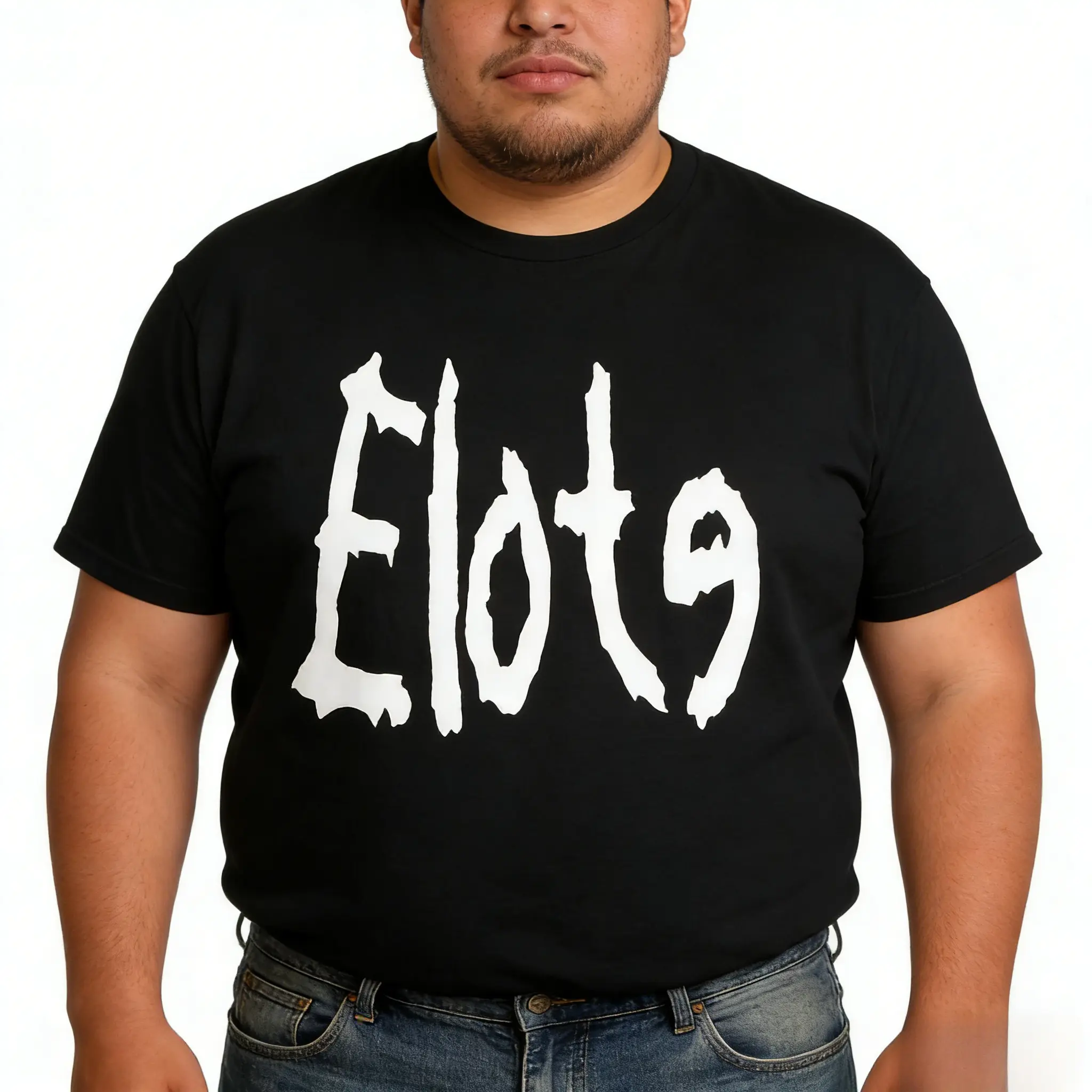 Unisex "Elote" Parody Graphic Tee, Oversized Soft Cotton Shortsleeve T-Shirt with Round Neck, Funny Casual Nu-Metal Streetwear, Natural, Fabric, Tshirt, Menswear, Graphic Print, Parody Logo, Top, Corn Graphic