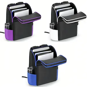 Eowulfrost Ps5 Travel Backpack, Huge Capacity, 3 Cable Pouches, Fits Controllers, Laptop, Game Cards, Ideal for Gamers on the Go