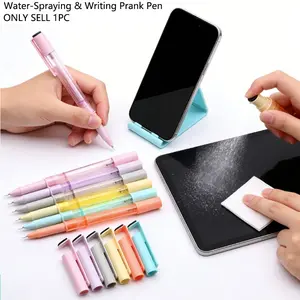 Multifunctional Writing Pen, Phone Stand, Disinfectant Spray, Eraser, Water Gun, Hidden Sprayer, Creative Prank, Stress Relief, Ballpoint Pen Prop
