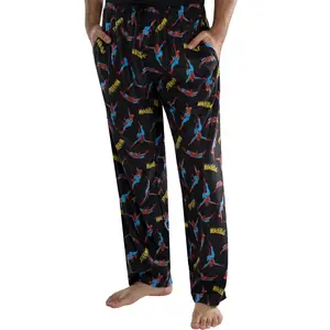 Marvel Comics Men's Spiderman Classic Comic Allover Print Loungewear Pajama Pants
