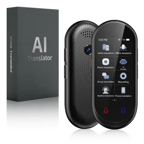 Portable AI Smart Translation Pen - Compact Plastic Digital Product, 3.1" Touch Screen, Real-time Voice-Photo-Recording Translation, 150 Languages, Offline+Online Capability, Ideal for Travel