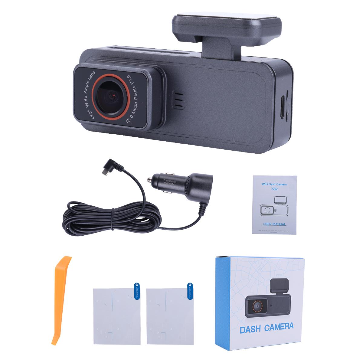 1080P WiFi Dash Cam Car Recorder, Loop Recording & G-Sensor Lock, Night Vision, 32GB Included, Compact Hidden Driving & Parking Camera