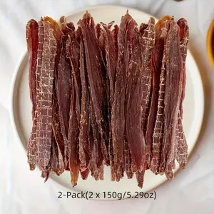 2-Pack(2 x 150g/5.29oz) Duck slices Dog Treats For Small, Medium, Large Dog, Made With Real Pure Duck - Healthy, Easily Digestible, Dog Chews Long Lasting, And High Protein, Low Fat, Perfect Training Reward Snack For Dogs