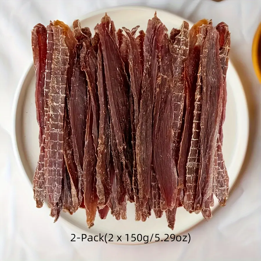 2-Pack(2 x 150g/5.29oz) Duck slices Dog Treats For Small, Medium, Large Dog, Made With Real Pure Duck - Healthy, Easily Digestible, Dog Chews Long Lasting, And High Protein, Low Fat, Perfect Training Reward Snack For Dogs
