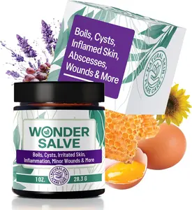 OWELL NATURALS Wonder Salve Skin Comfort Balm, Soothing Care for Bumps, Irritated & Chafe-Prone Skin with Propolis & Egg Yolk Extract, 1oz Body Moisturizer
