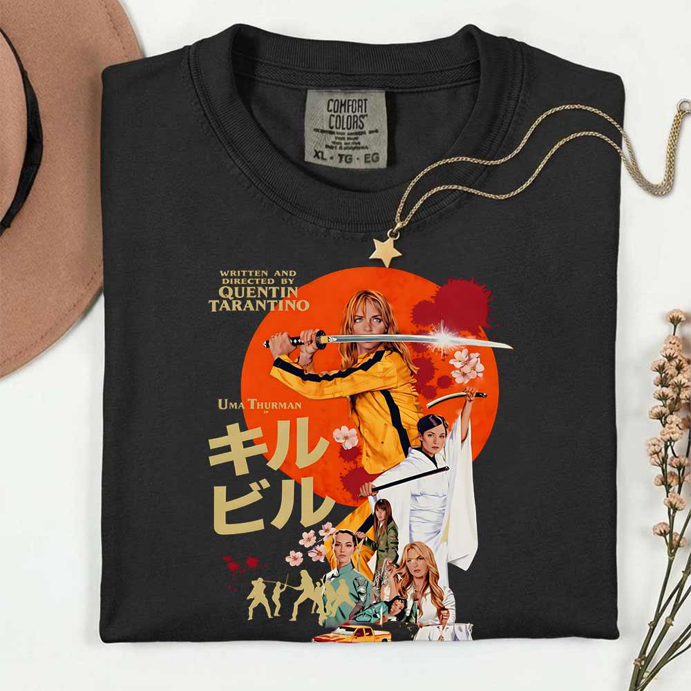 Kill Bill Shirt, Quentin Tarantino Tshirt,Uma Thurman,Retro Movie Shirt,Vintage Film Shirt - scs17406 Kill Bill Shirt, Quentin Tarantino Tshirt,Uma Thurman,Retro Movie Shirt,Vintage Film Shirt - scs17406