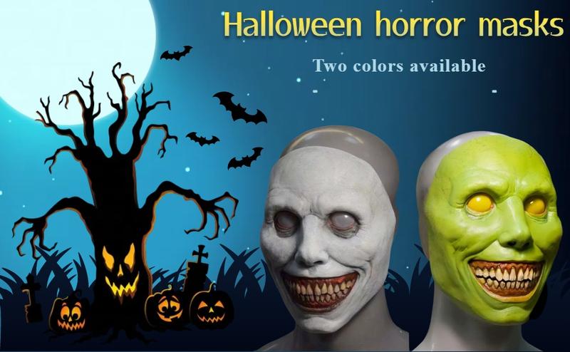 Scary Halloween Mask for Adults, Realistic and Durable Latex Creepy Horror Mask for Cosplay and Halloween Party
